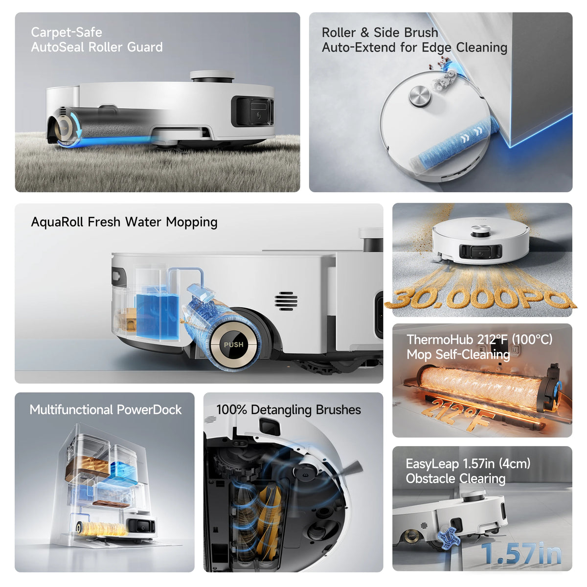 Dreame Aqua10 Roller AE Robot Vacuum with Fresh Water Roller Mop