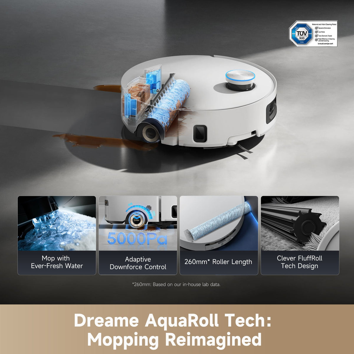 【海外版】Dreame Aqua10 Ultra Roller Aqua10 Ultra Roller Robot Vacuum and Mop | Dreame Canada