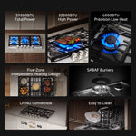 Load image into Gallery viewer, Dreame CZ601 Gas Cooktop with 5 Burners