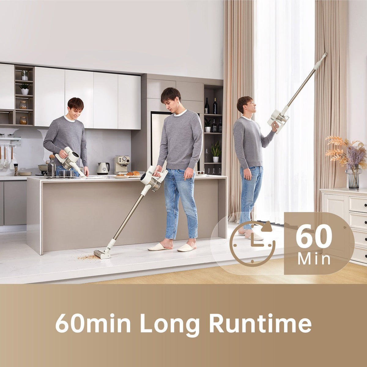 Dreame R10 Cordless Stick Vacuum | 120AW Suction, 60min Runtime