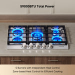 Load image into Gallery viewer, Dreame CZ601 Gas Cooktop with 5 Burners
