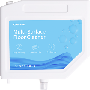 Dreame multi-surface floor cleaner 10.6 oz with deep cleaning features and fresh scent.