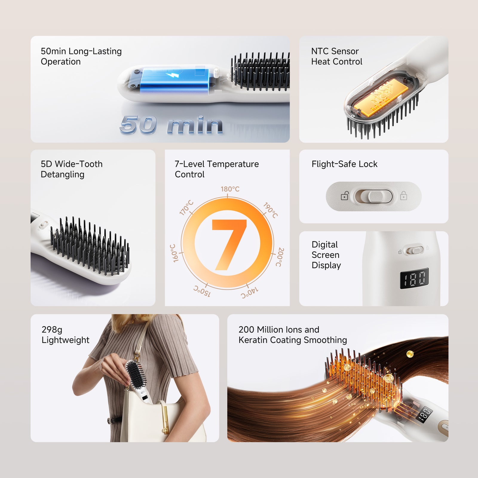 Dreame Silky Cordless Straightening Brush