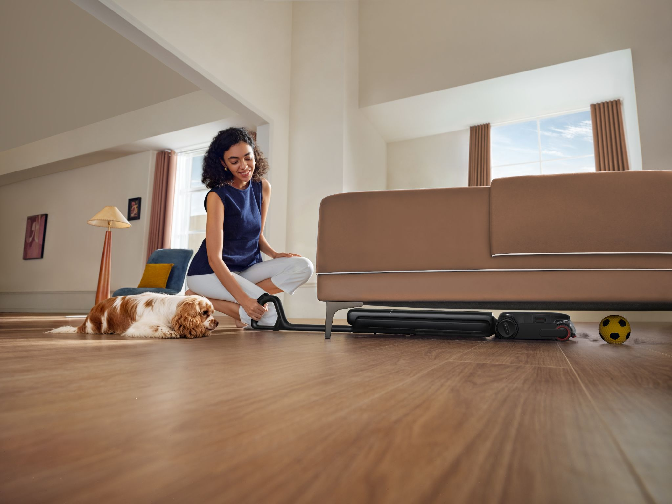 Aero Pro wet dry vacuum reclined flat for low reach