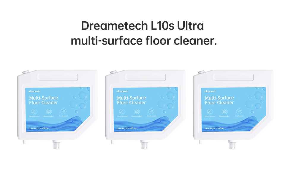 Dreame L10s Ultra multi-surface floor cleaner 10.6 oz, 3-pack