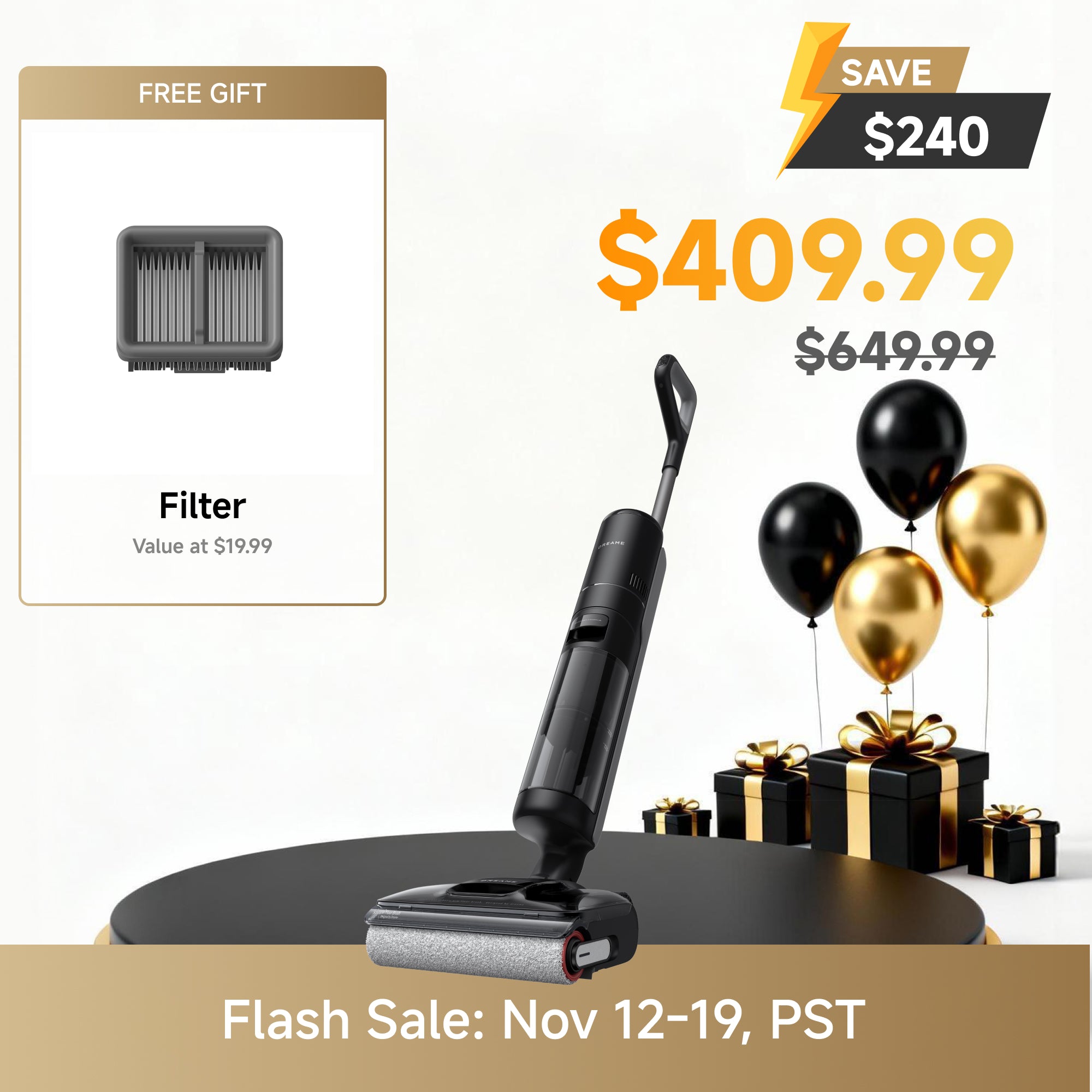 Dreame H12 Pro FlexReach Wet and Dry Vacuum