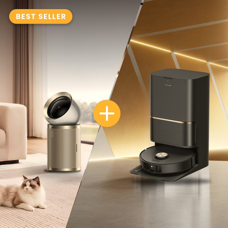 L50 Ultra Robot Vacuum (Black) + AirPursue PM20 Air Purifier