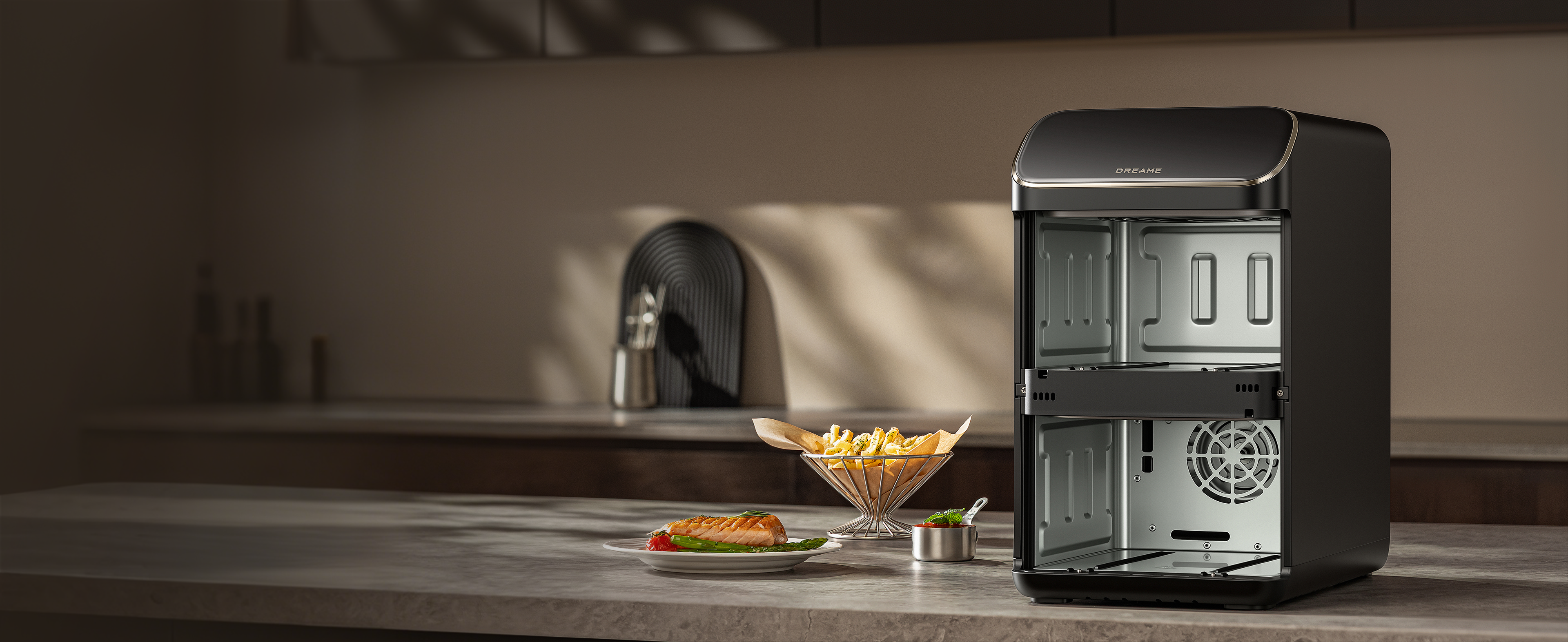 All-Metal Interior<br>For Clean & Safe Cooking