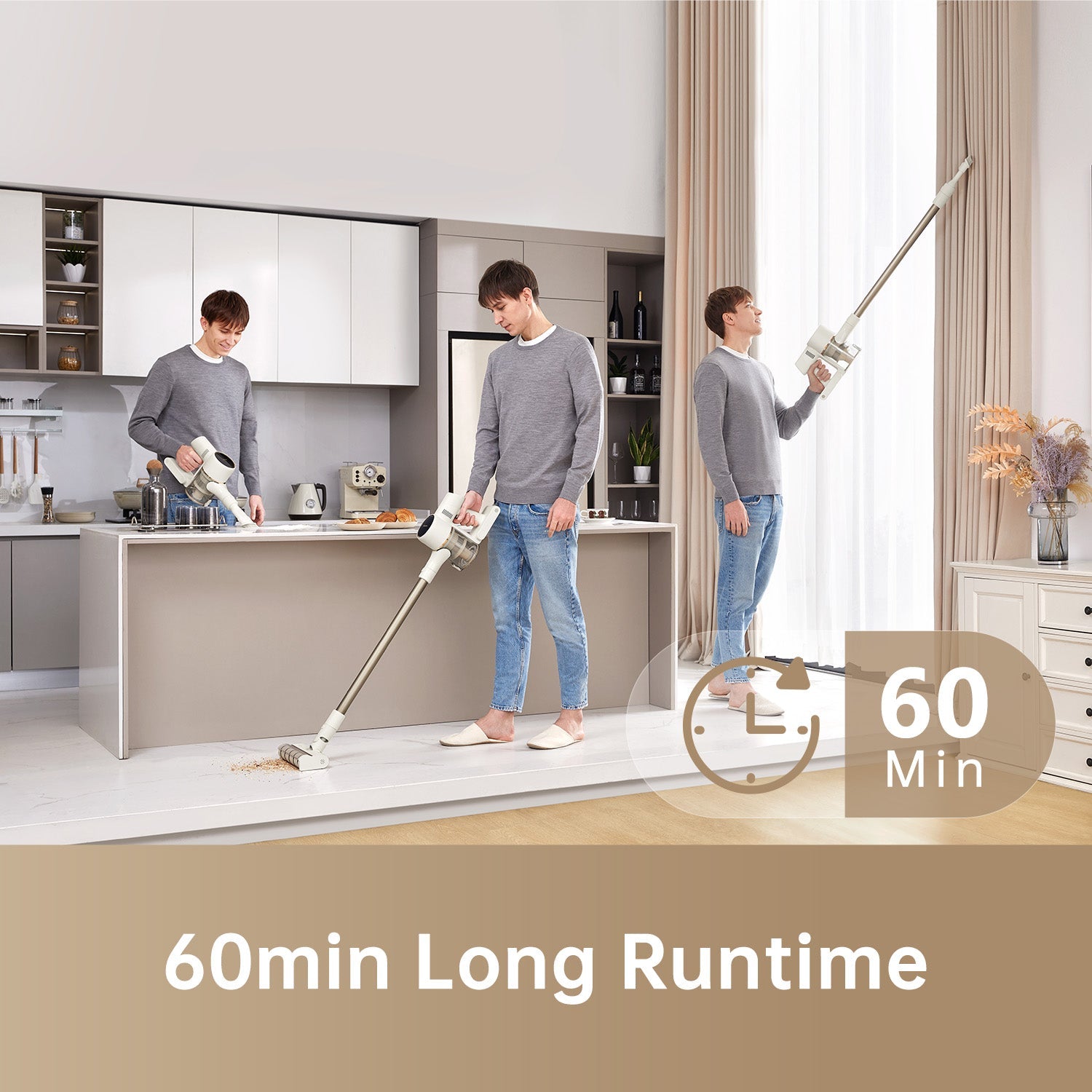 Dreame R10 Cordless Stick Vacuum | 120AW Suction, 60min Runtime ...