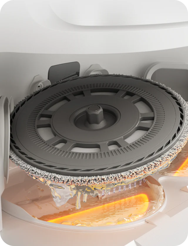 100°C (212°F) ThermoHub Self-Cleaning Mop System