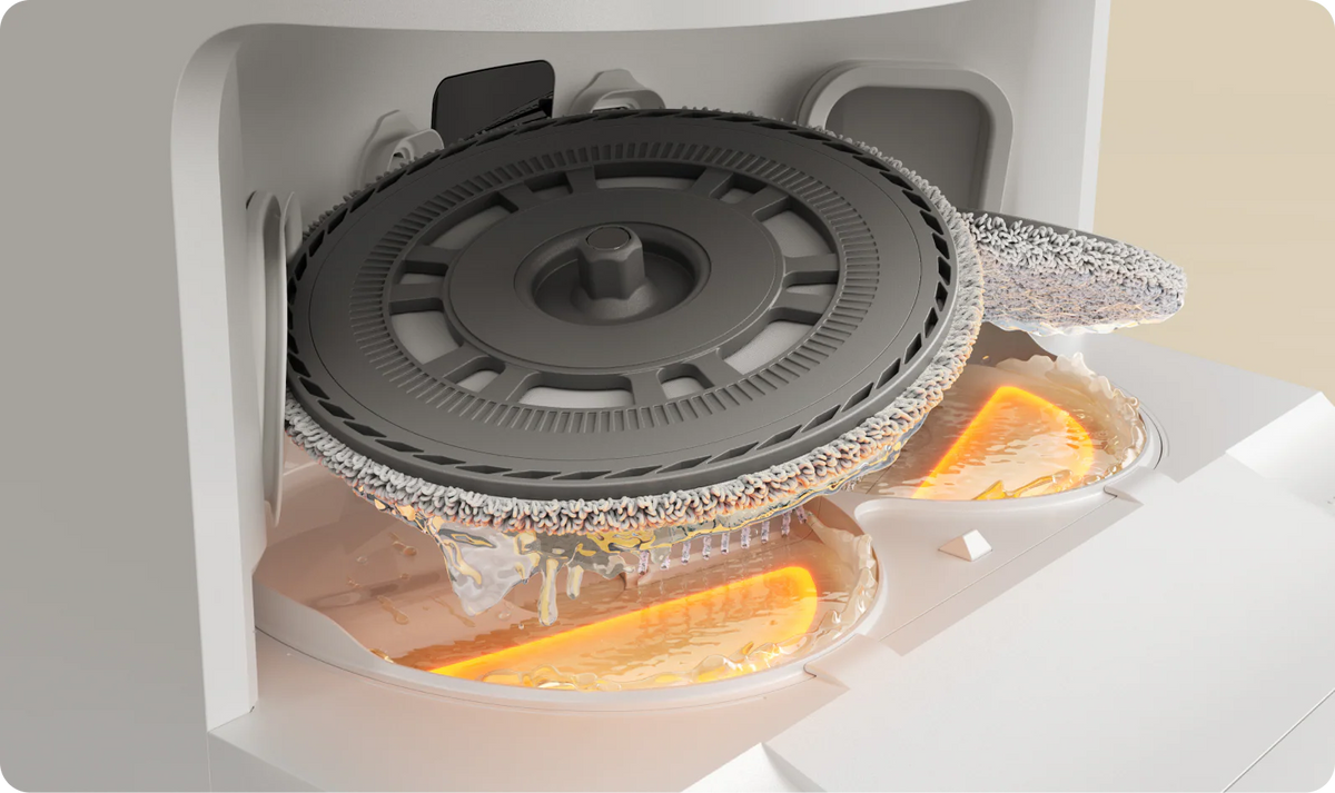 100°C (212°F) ThermoHub Self-Cleaning Mop System