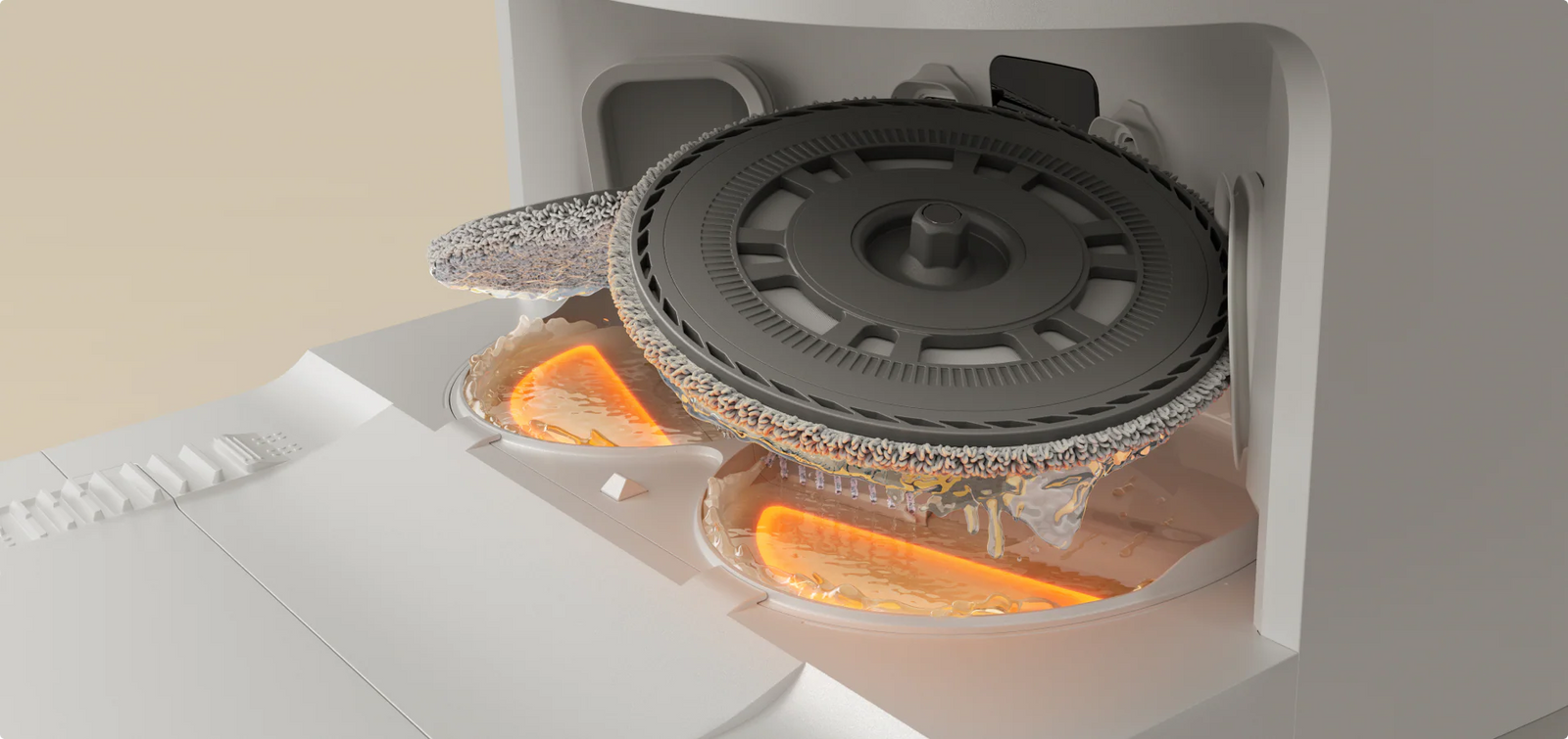 212°F (100°C) ThermoHub Self-Cleaning Mop Stays Fresh