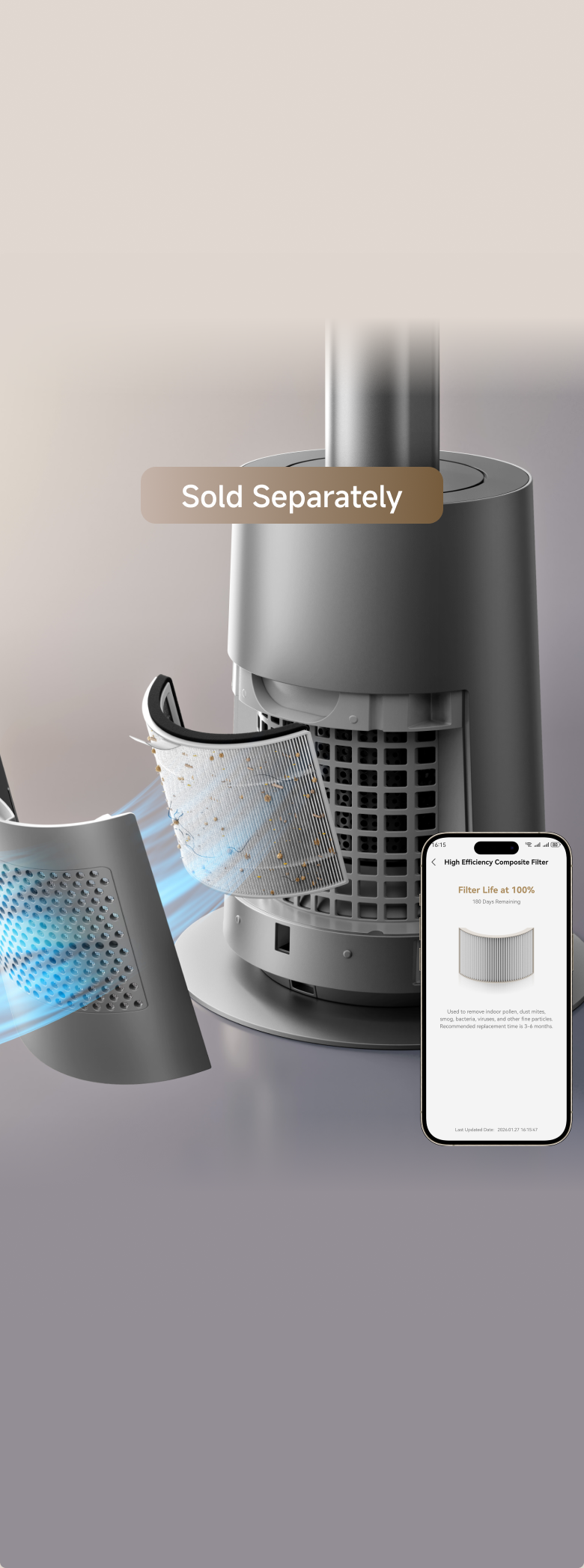 Optional Filter Upgraded Air Quality