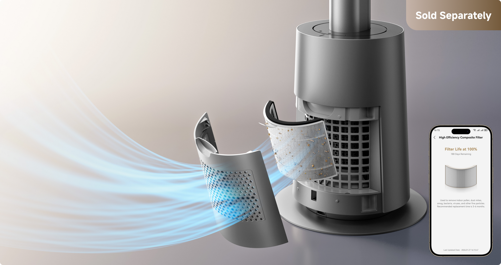 Optional Filter Upgraded Air Quality